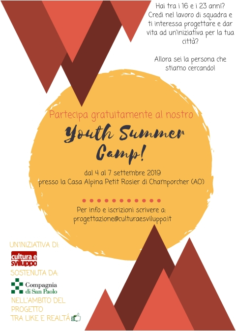 YOUTH SUMMER CAMP: se hai tra i 16 e 23 anni, iscriviti!