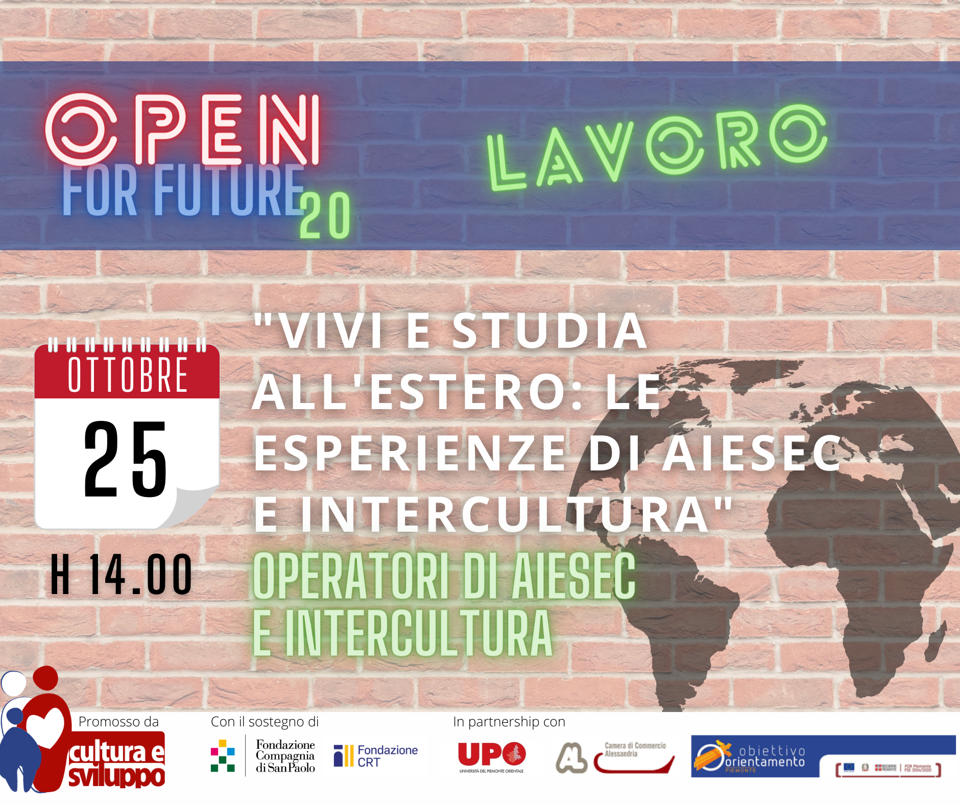 Un incontro con Aiesec e Intercultura per discutere di volontariato, stage e lavoro internazionale