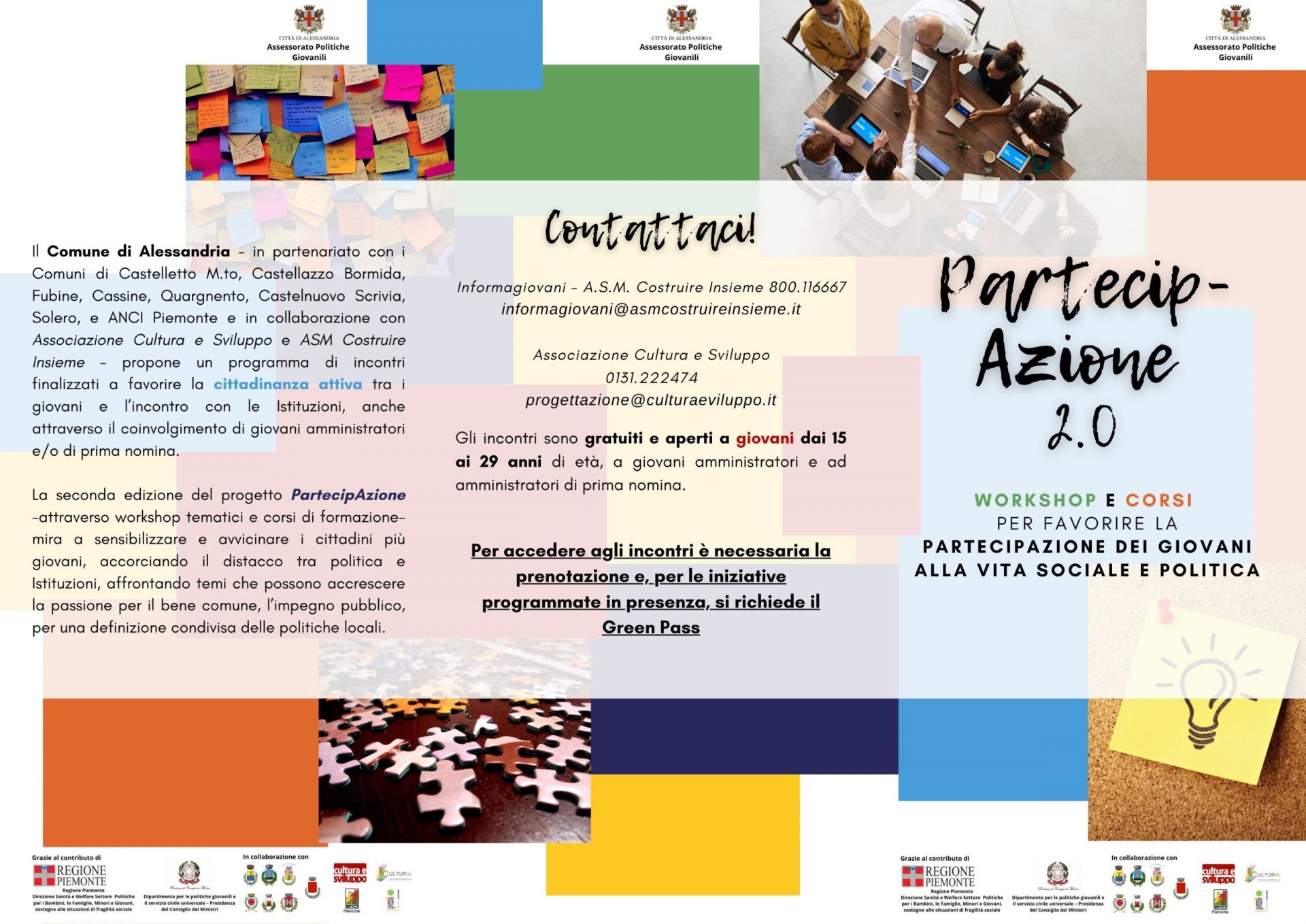 “IN/Dipendenti e PartecipAzione 2.0”. Due progetti, tante iniziative