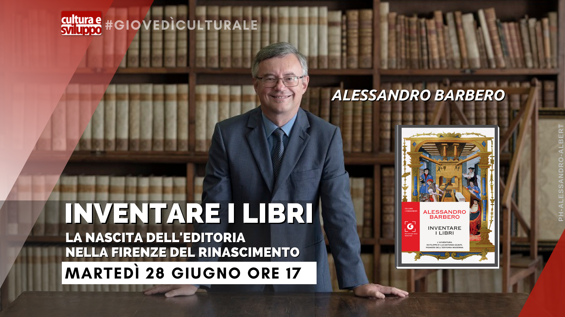 Inventare i libri: con Alessandro Barbero i pionieri dell'editoria