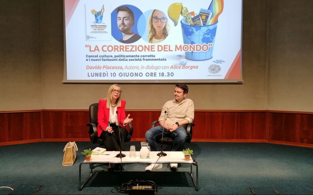 "La correzione del mondo" Davide Piacenza in dialogo con Alice Borgna sull'importanza dei social.