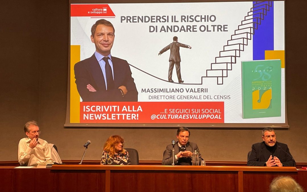 Presentazione dei dati raccolti nel Rapporto Censis 2024