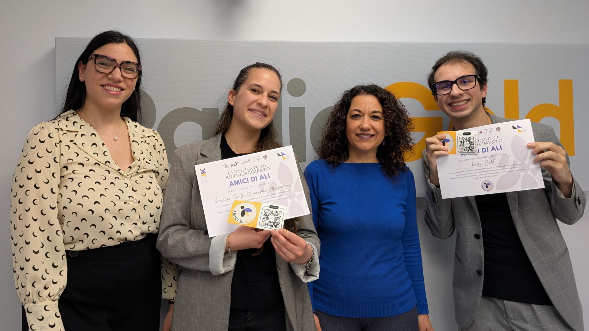 Due nuovi alleati per il progetto ALI2: Radio Gold e il Servizio Civile Universale di Alessandria – Un passo avanti per il benessere mentale dei giovani