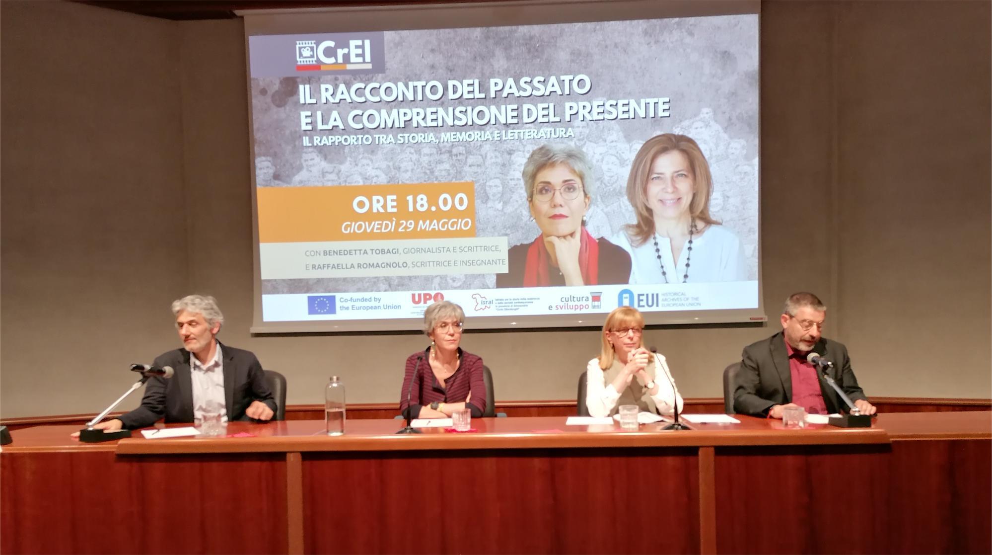 Raffaella Romagnolo e Benedetta Tobagi in dialogo sull'importanza della letteratura per il racconto storico
