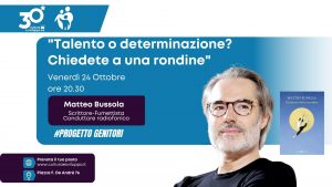 Matteo Bussola ospite al Progetto Genitori per il Trentennale di Cultura e Sviluppo