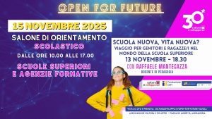 Open For Future 2025, salone dell'orientamento scolastico