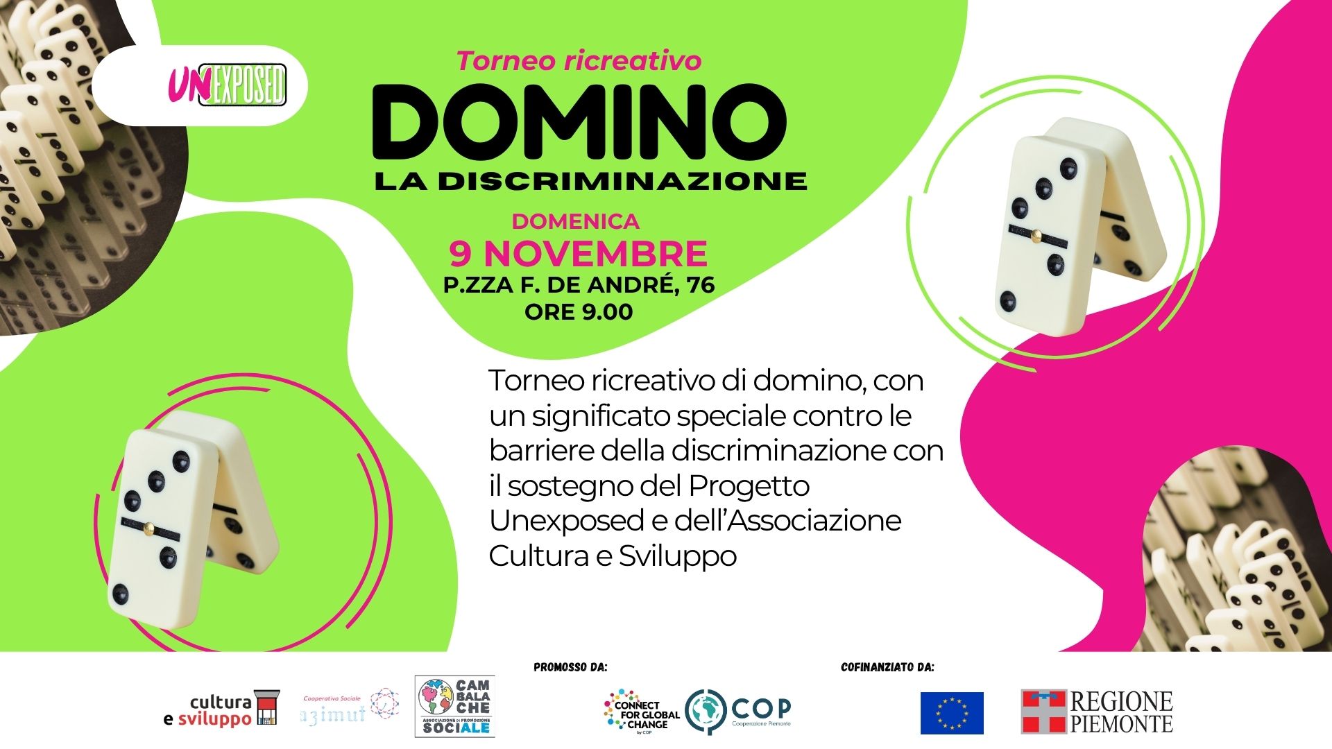 Torneo di domino contro la discriminazione per il progetto UNEXPOSED