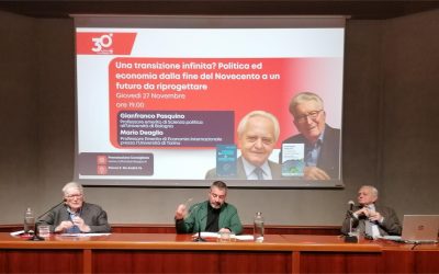 Politica, economia e un futuro da riprogettare: Pasquino e Deaglio al trentennale di Cultura e Sviluppo