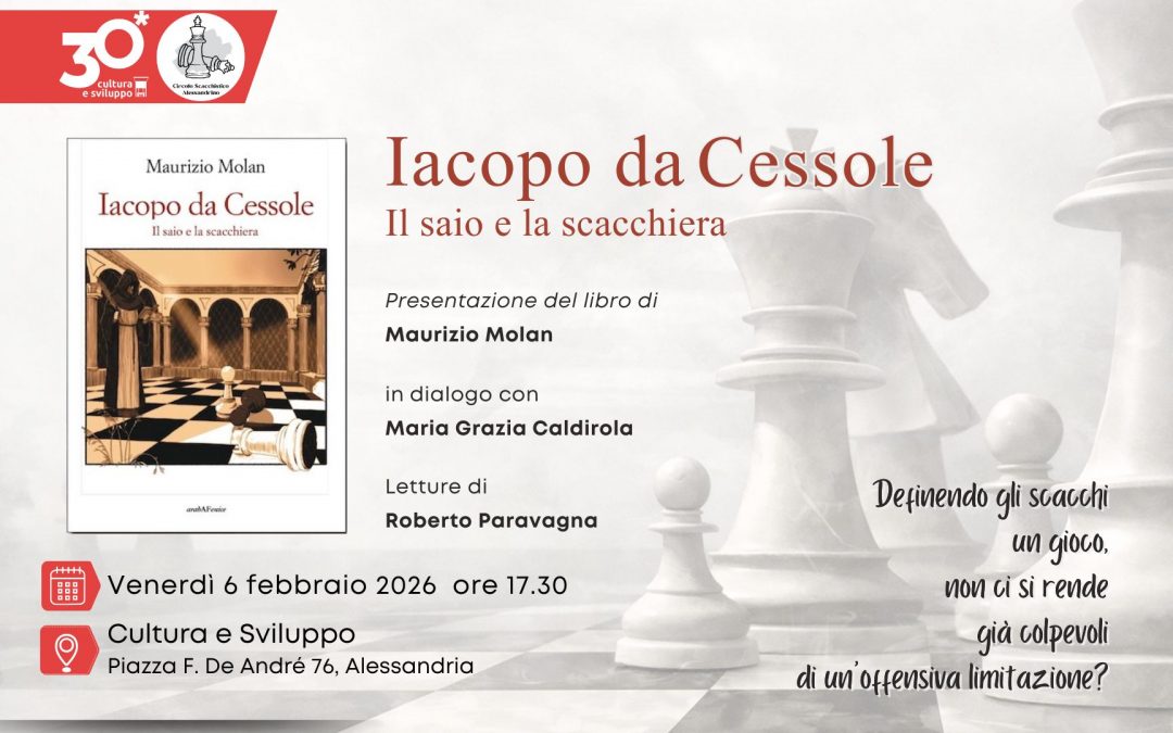 Maurizio Molan presenta “Iacopo da Cessole. Il saio e la scacchiera”
