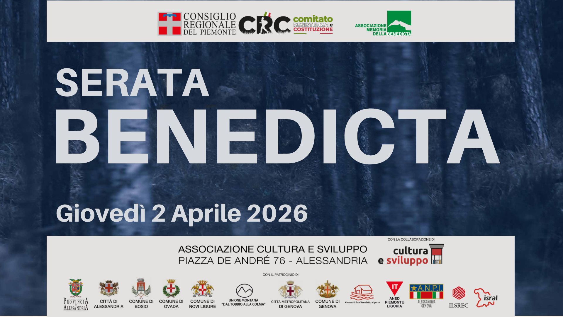 Serata Benedicta 2026