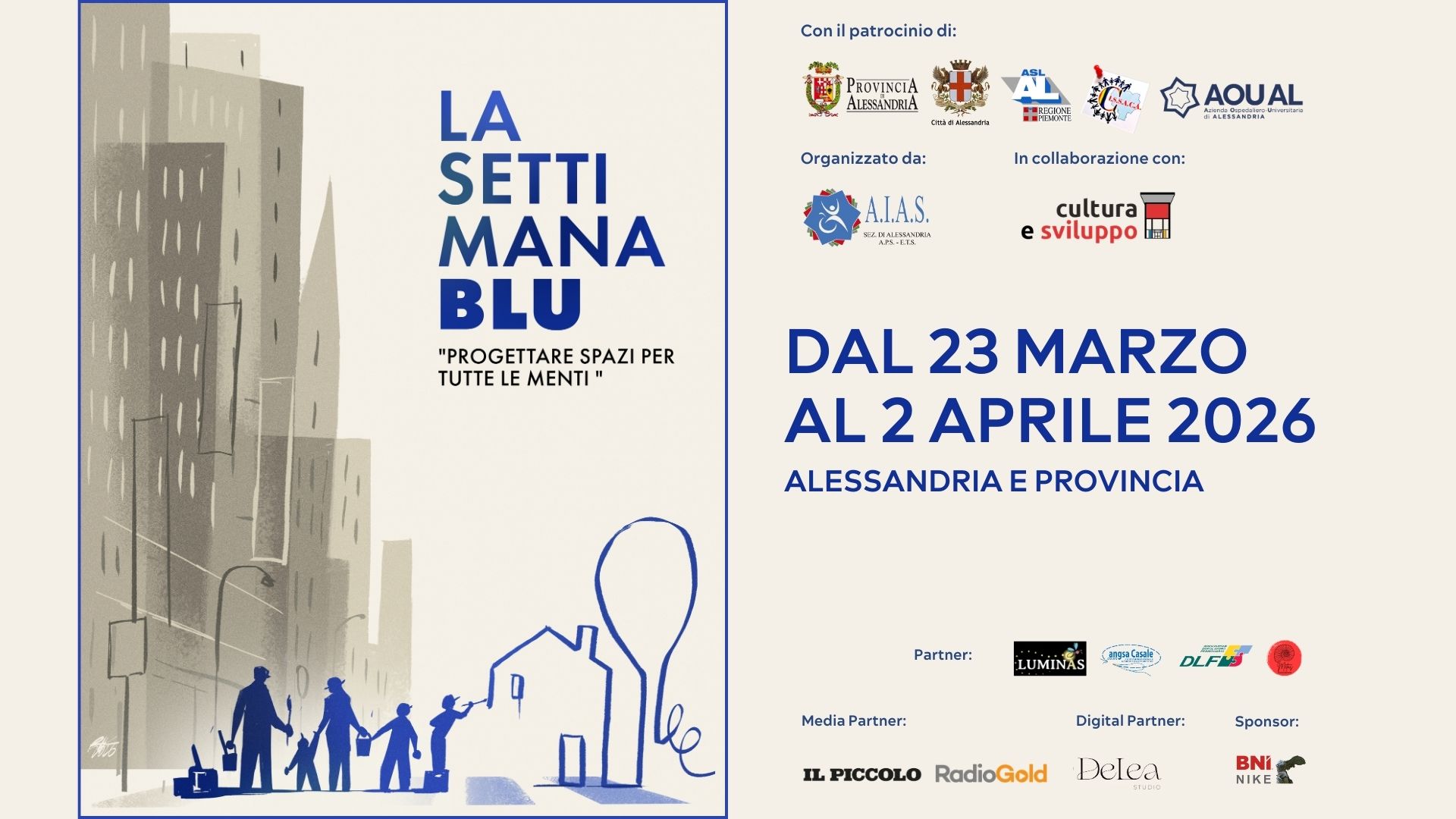 “LA SETTIMANA BLU: progettare spazi per tutte le menti”