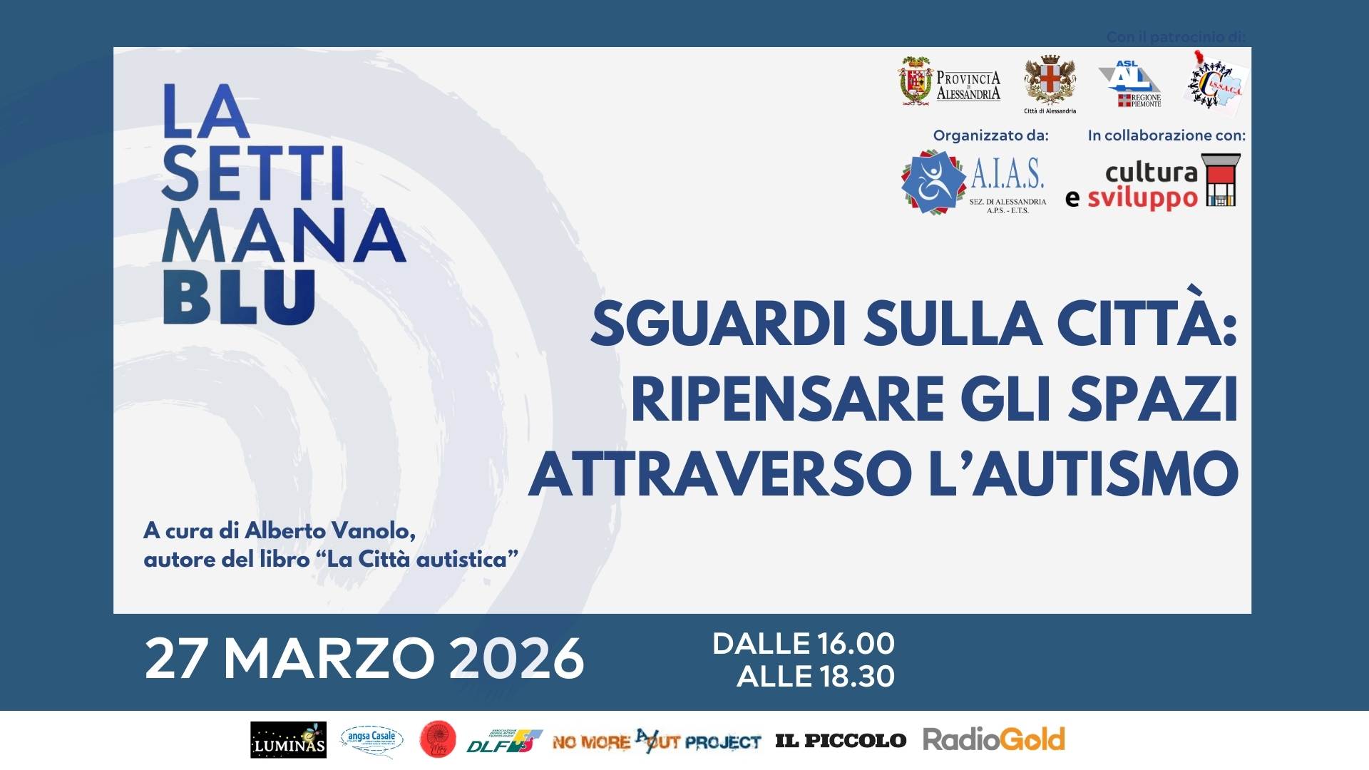Evento Sguardi sulla città: ripensare gli spazi attraverso l'autismo