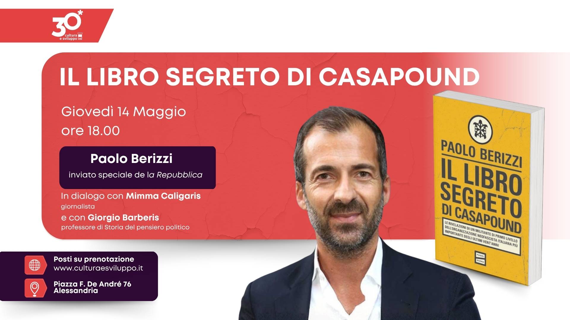 Paolo Berizzi presenta il suo libro "Il libro segreto di Casapound"