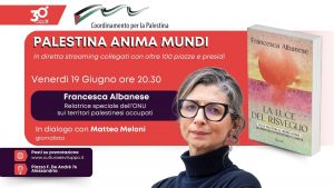Live Streaming dell'incontro Palestina Anima Mundi con Francesca Albanese