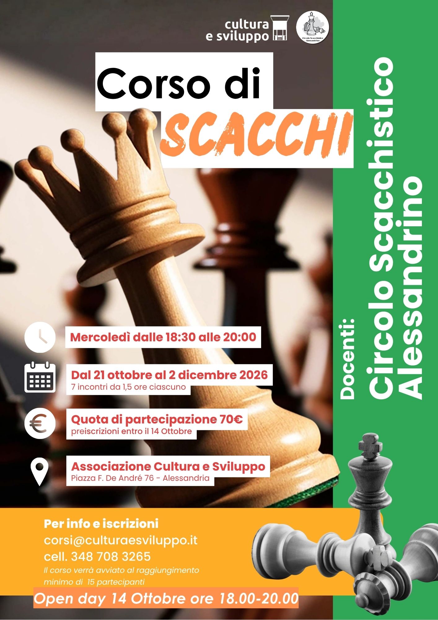 Scacchi senza qr 2026 Corso di scacchi autunno 2026