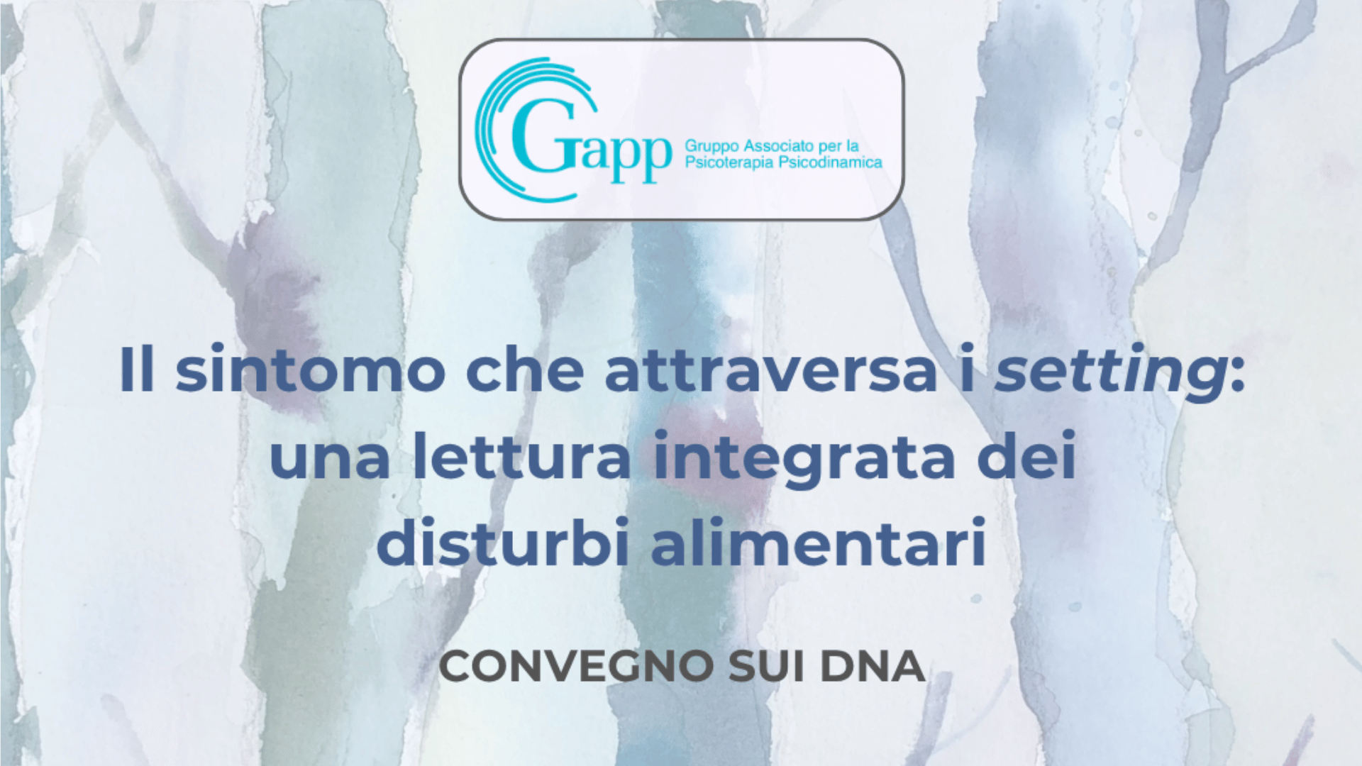Il sintomo che attraversa i setting: il 10 ottobre ad Alessandria il Convegno di GAPP sui Disturbi della Nutrizione e dell’Alimentazione